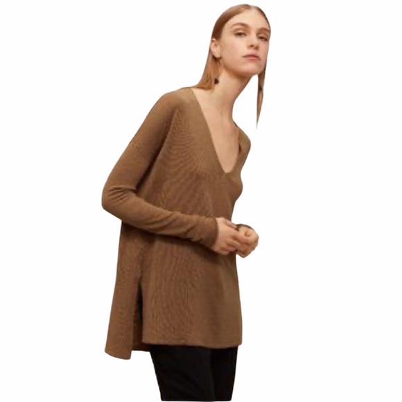 Aritzia Sweaters - BABATON ARITZIA Jarrod Brown Sweater Silk & Linen